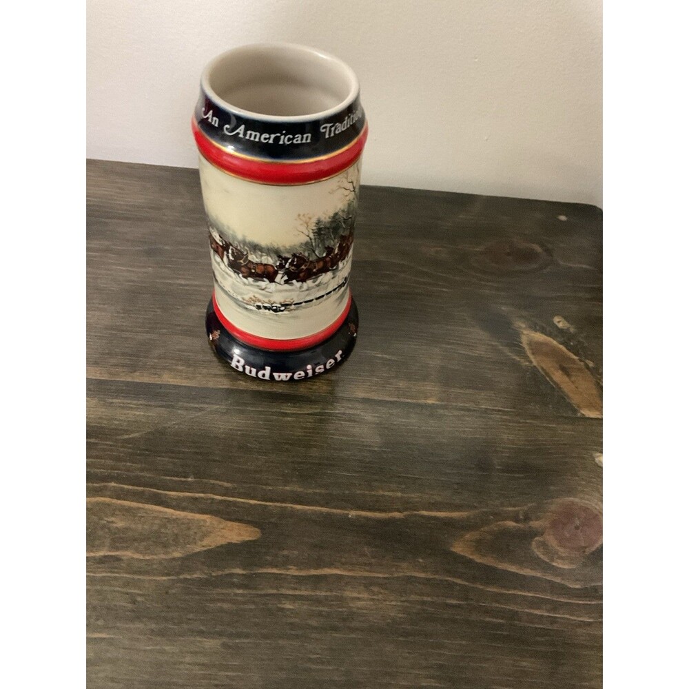 1990 Budweiser Clydesdales An American Tradition Collector Stein Susan Sampson